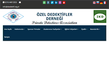 Tablet Screenshot of dedektif.org.tr